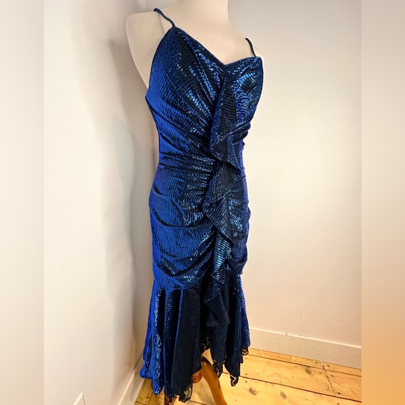 VINTAGE New Leaf by Samir 70s/80s Mermaid Cocktail dress - Picture 12 of 12